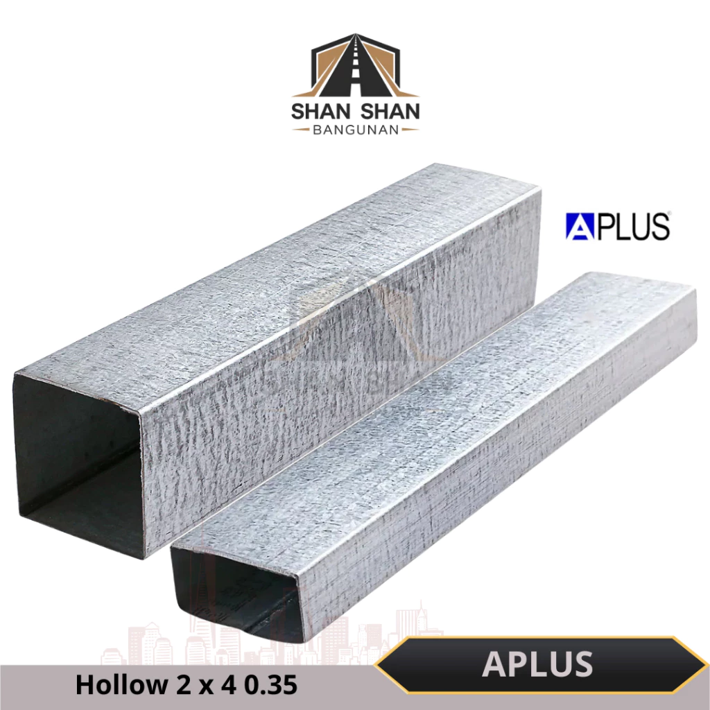 Besi Hollow Aplus 4 cm X 2 cm (3,6 x 1,8 real)