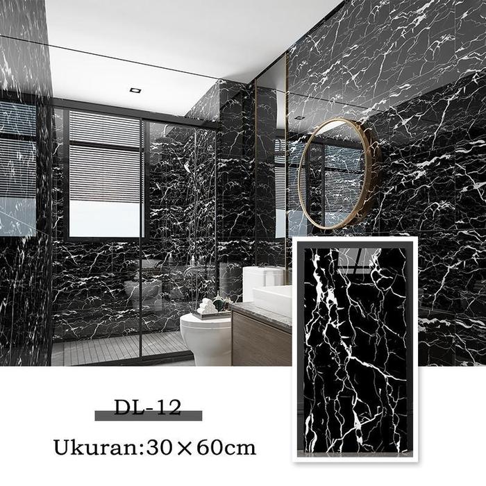 20pcs 30x60cm Granit Wallpaper Dinding Stiker VINYL Cabinet Marbel Pvc stiker aesthetic QTDL-09 - Image 5