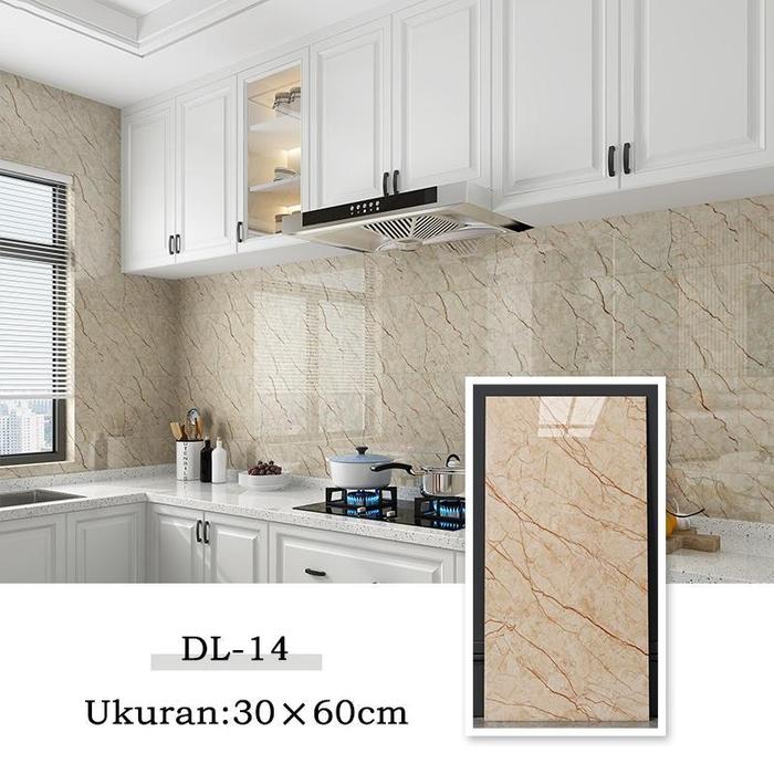 20pcs 30x60cm Granit Wallpaper Dinding Stiker VINYL Cabinet Marbel Pvc stiker aesthetic QTDL-68 - Image 2