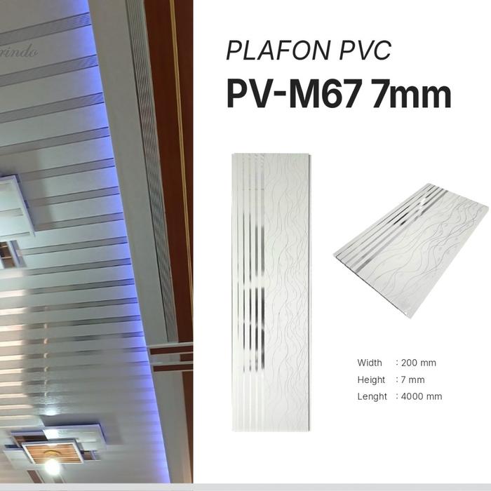 Plafon PVC Serat Kayu