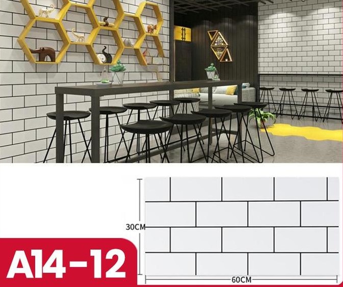 Wallpaper Dinding Vinyl 30x60cm Isi 20 Lembar Stiker Dekorasi Rumah A14 E2 - Image 8