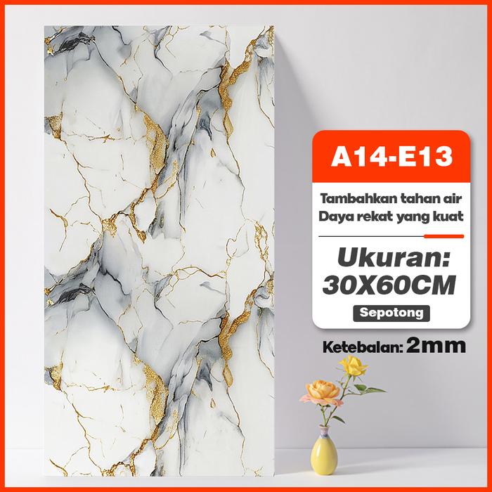 Wallpaper Dinding Vinyl 30x60cm Isi 20 Lembar Stiker Dekorasi Rumah A14 E13 - Image 3