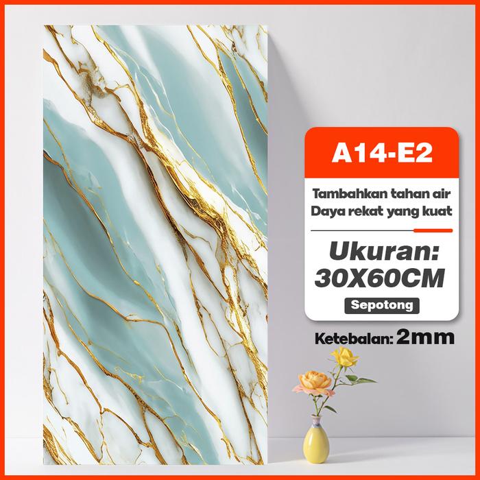 Wallpaper Dinding Vinyl 30x60cm Isi 20 Lembar Stiker Dekorasi Rumah A14 E2