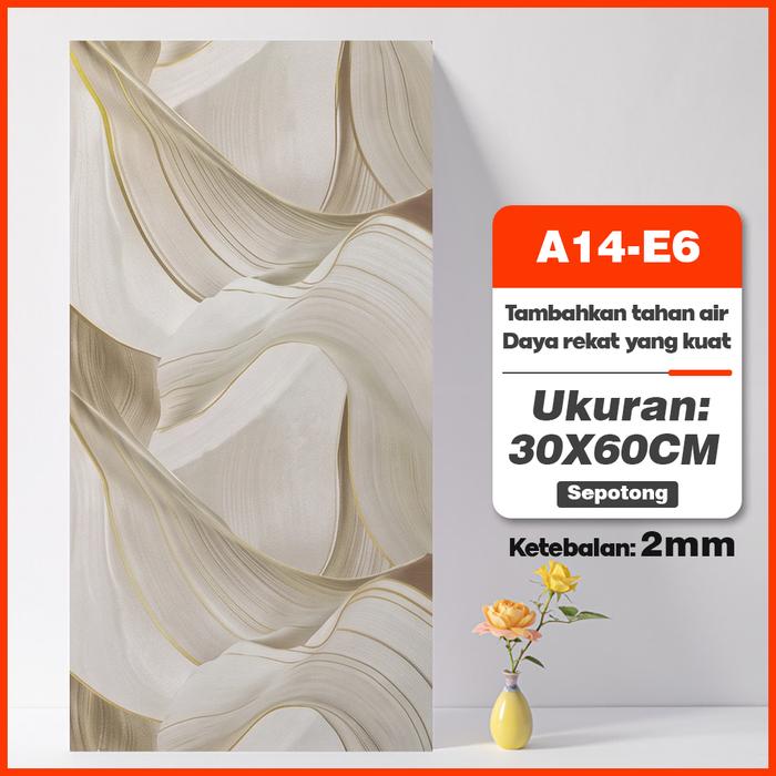 Wallpaper Dinding Vinyl 30x60cm Isi 20 Lembar Stiker Dekorasi Rumah A14 E13 - Image 8